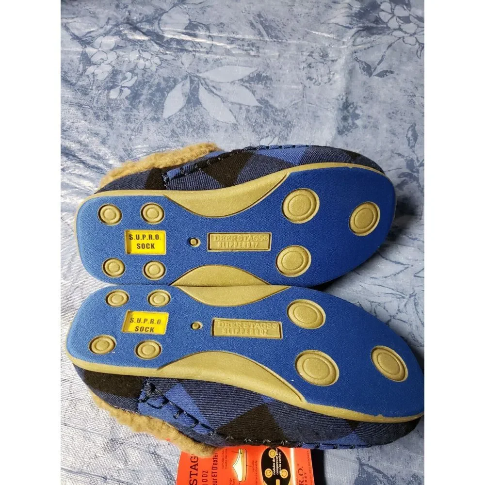 Deer Stags Slipperooz Sock Cushioned Unisex-Child Clog Slipper,13 Little‎ Kid